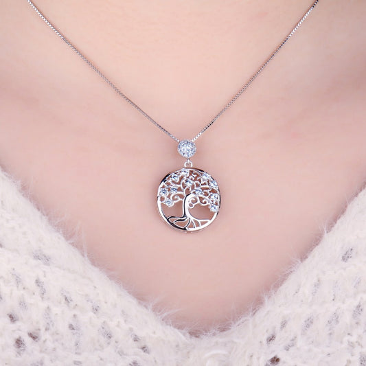 Collier Arbre de Vie femme en Argent Sterling 925