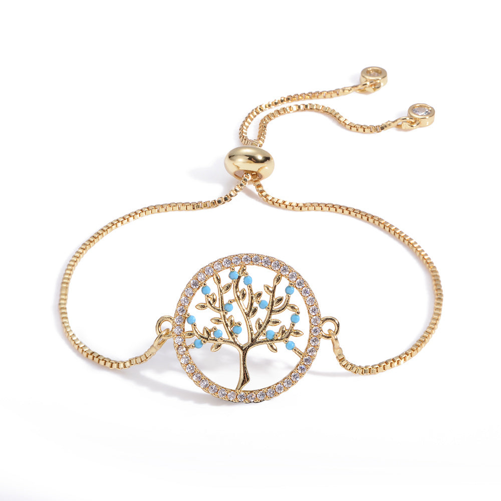 Bracelet Arbre de Vie Or