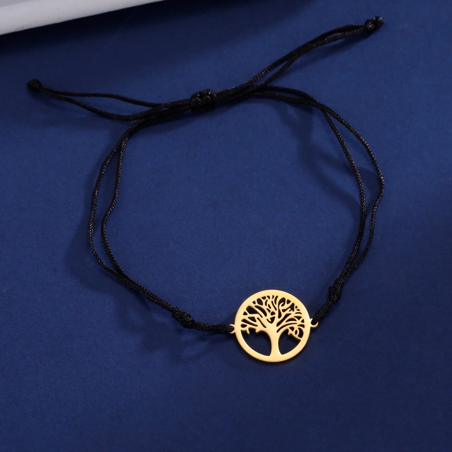 Bracelet Cordon Arbre de Vie Or