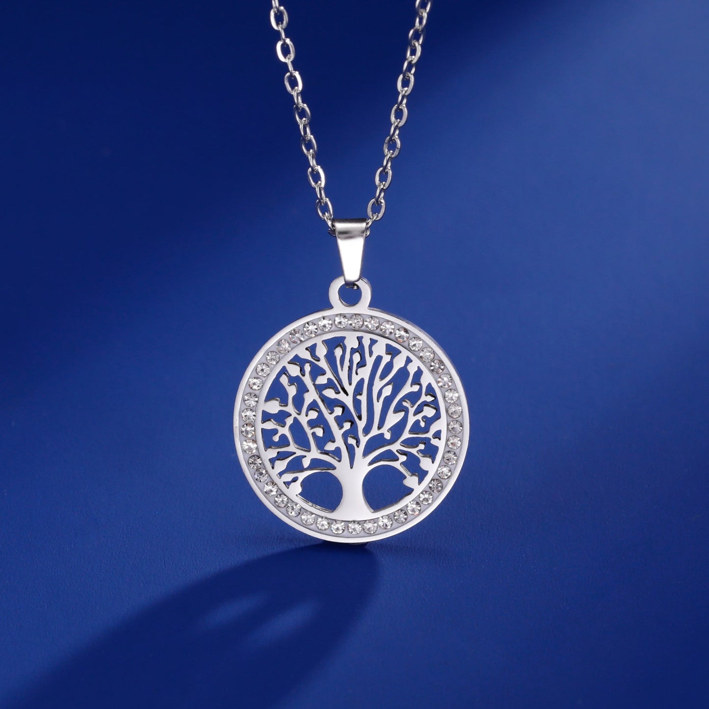 Collier Arbre de Vie Femme en Acier Inoxydable