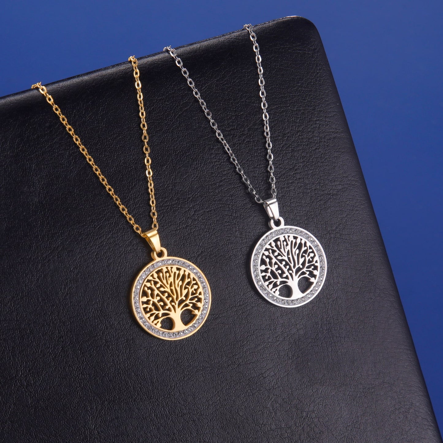 Collier Arbre de Vie Femme en Acier Inoxydable