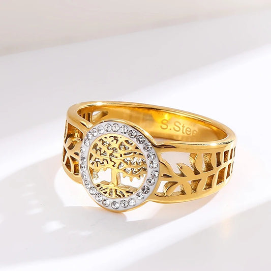 Bague Arbre de Vie Doré