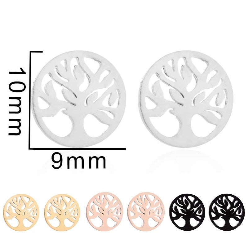 Boucles d’Oreilles Clou Arbre de Vie