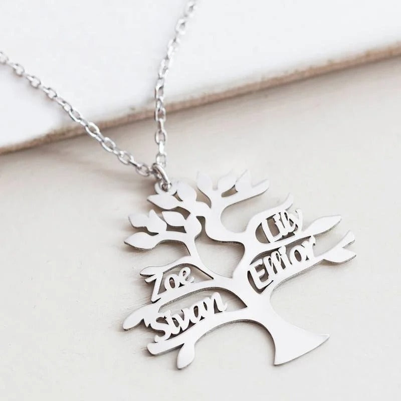 Collier Arbre de Vie avec prénom