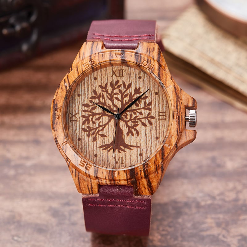 montre arbre de vie femme