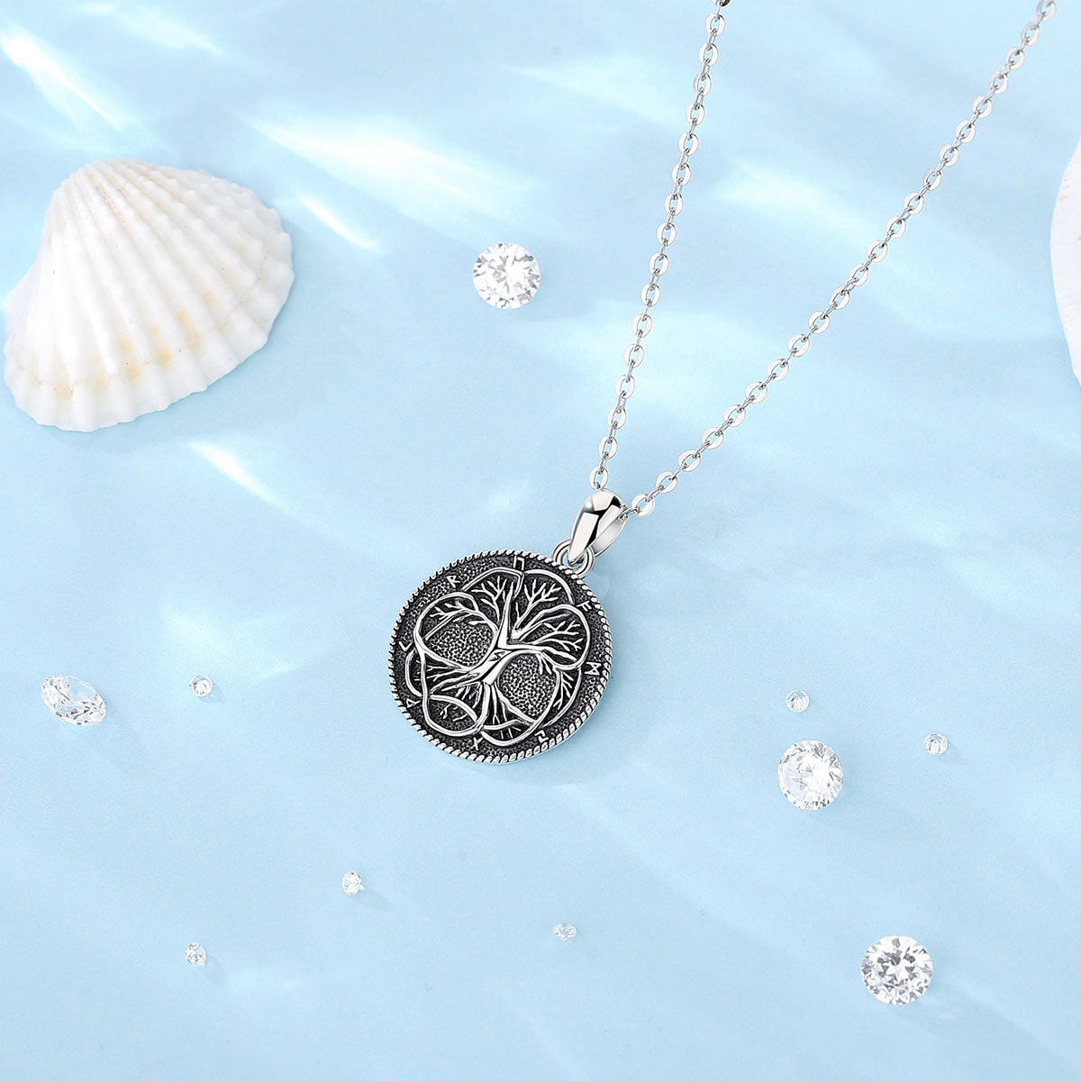 Collier Arbre de Vie celte Argent Sterling 925