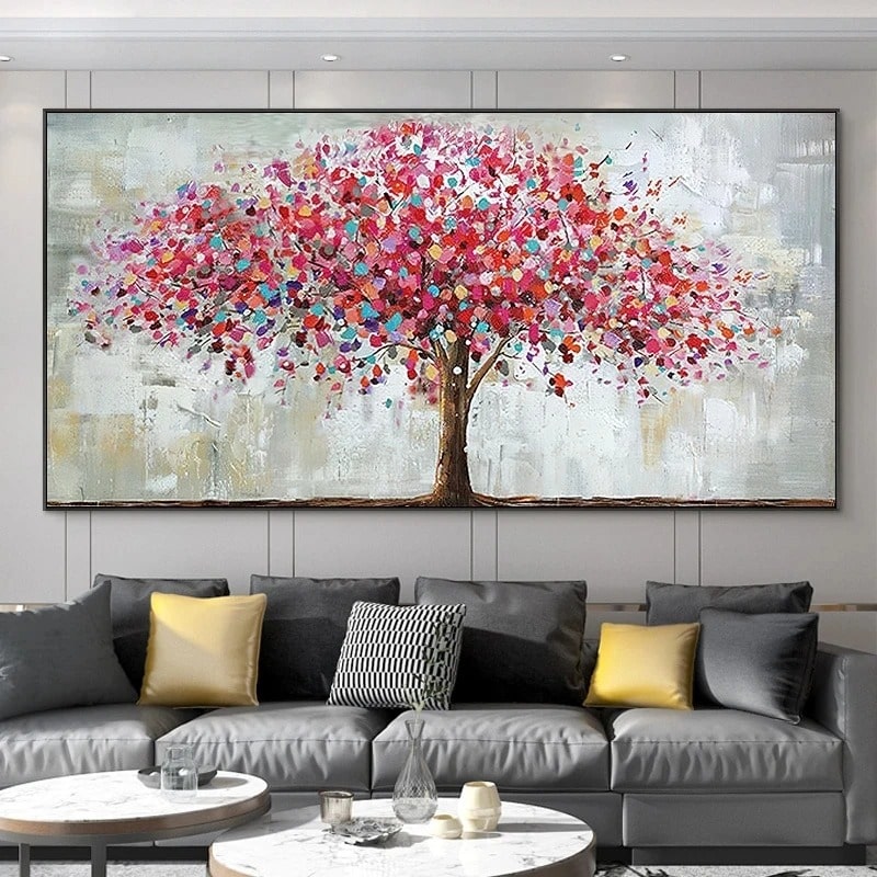 tableau Arbre de Vie Rouge