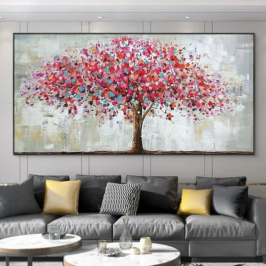 tableau Arbre de Vie Rouge