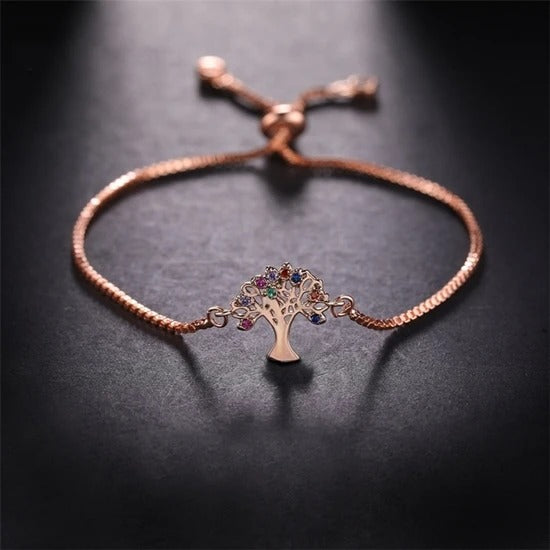 Bracelet Arbre de Vie Or Rose