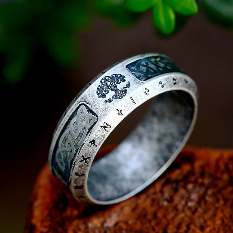 Bague Arbre de Vie Nœud Viking