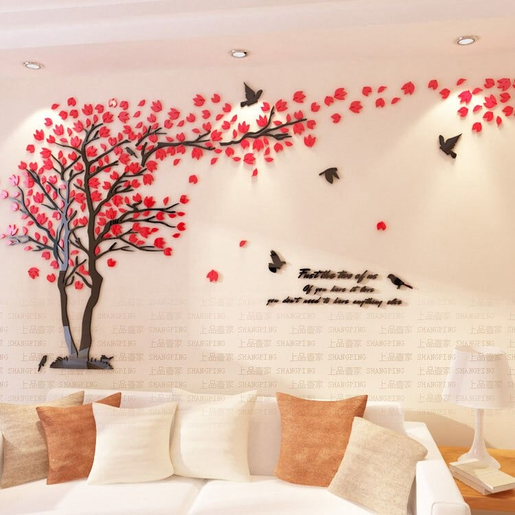 Sticker Arbre Rouge