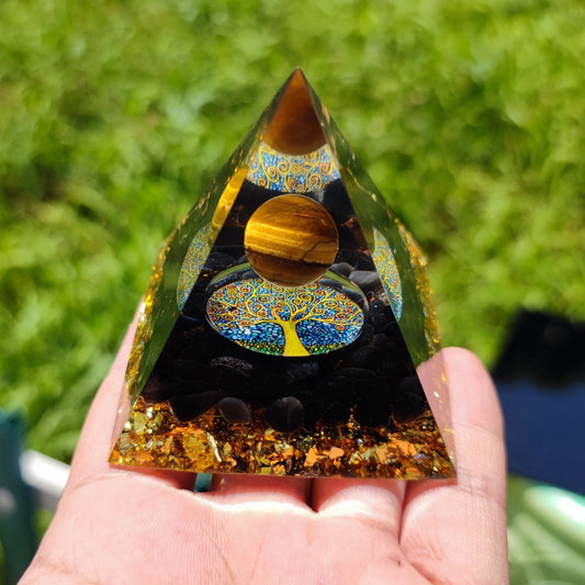 Pyramide Orgonite Arbre de Vie