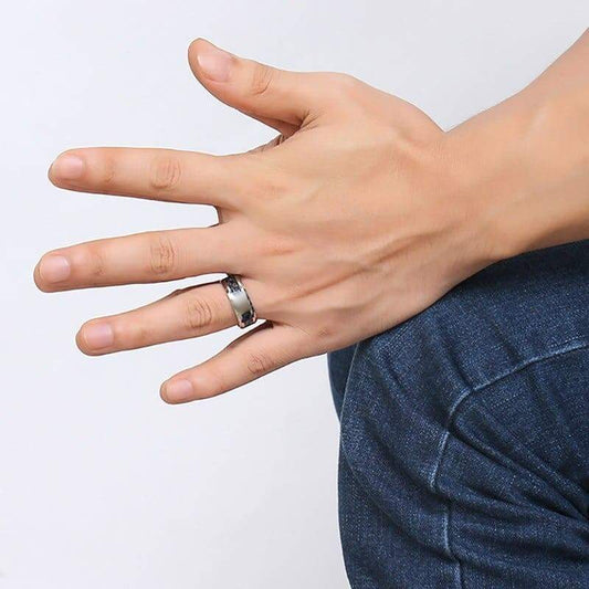 Anneau Arbre de Vie Acier