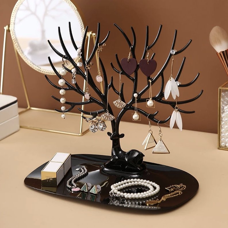 Arbre de Vie Porte-Bijoux noir