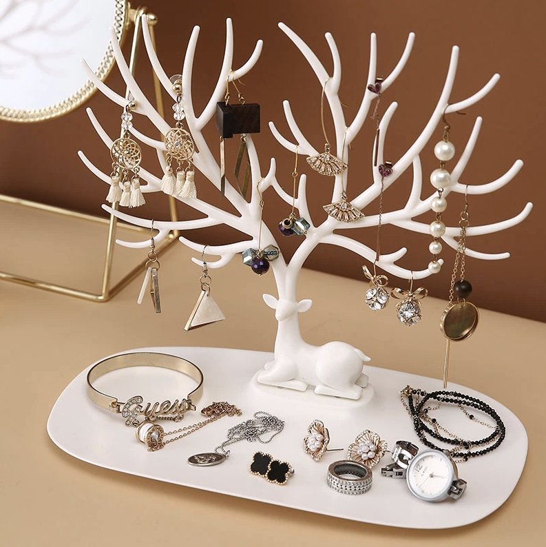 Porte-Bijoux Arbre de Vie Blanc