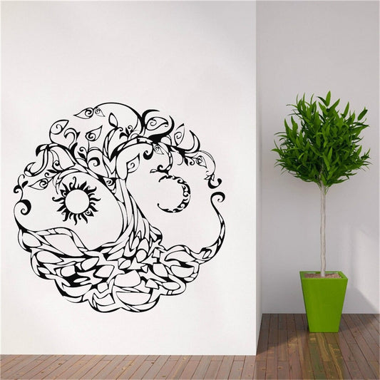 Sticker Arbre Abstrait