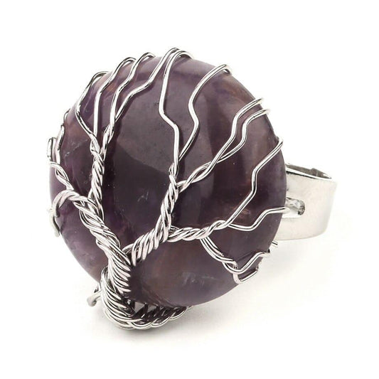 Bague Améthyste arbre de vie