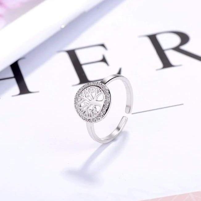Bague avec Arbre de Vie Argent Femme