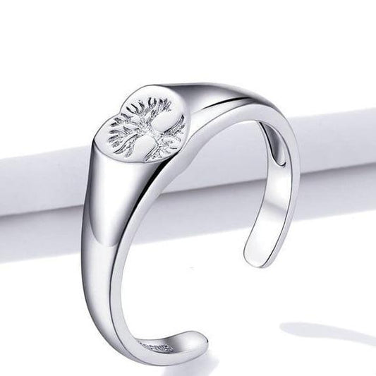 Bague Arbre de Vie femme avec Cœur