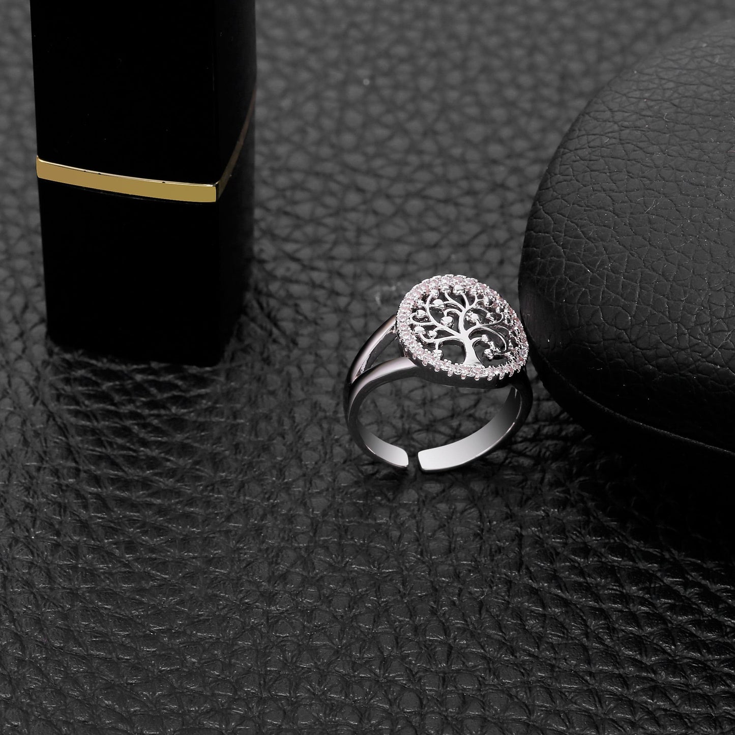 Bague Arbre de Vie argent diamant