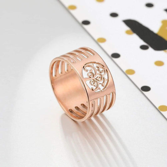 Bague Arbre de Vie Or Rose