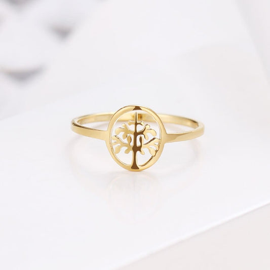 Bague Arbre de Vie Fiançailles or