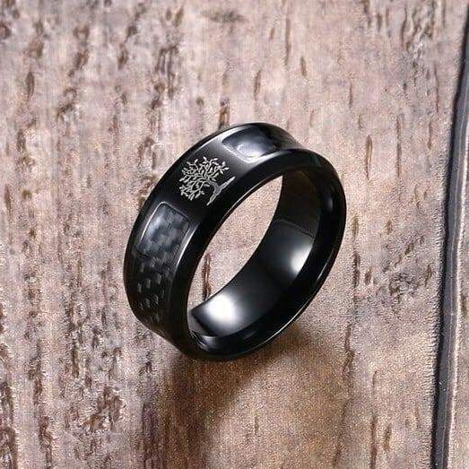 Bague Arbre de Vie Noir