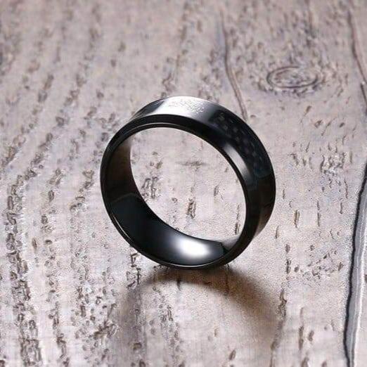 Bague Arbre de Vie Rétro Noir