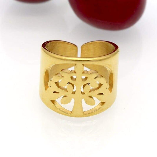Bague Arbre de Vie Large or