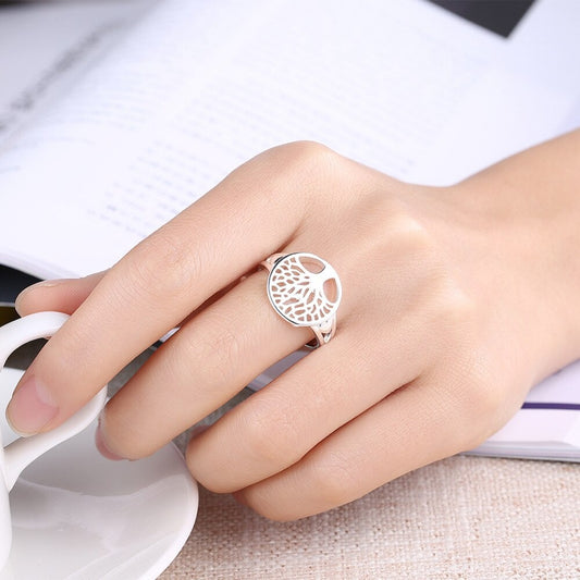 Bague Arbre de Vie Amour en argent Sterling 925