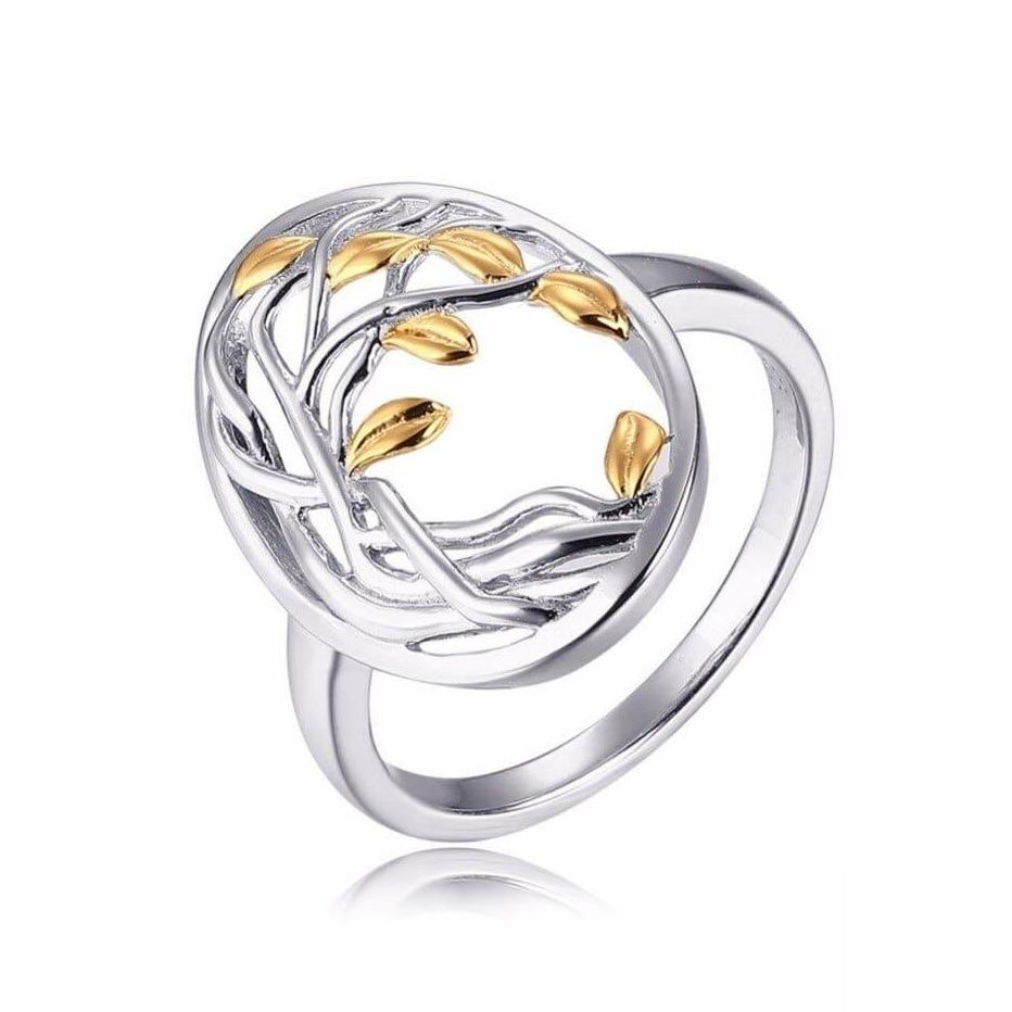 Bague Feuilles en argent