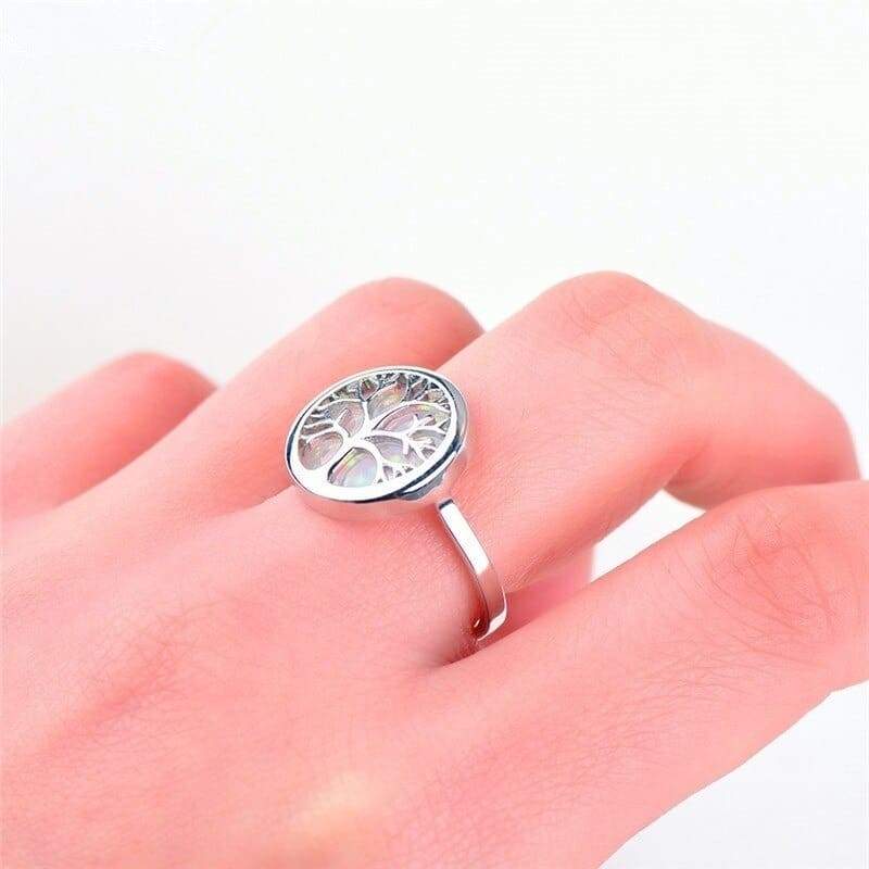 Bague Opale Blanche pour femme