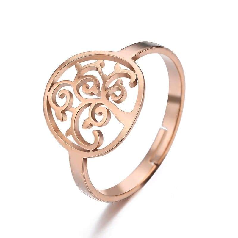 Bague Arbre de Vie Intemporel Or Rose