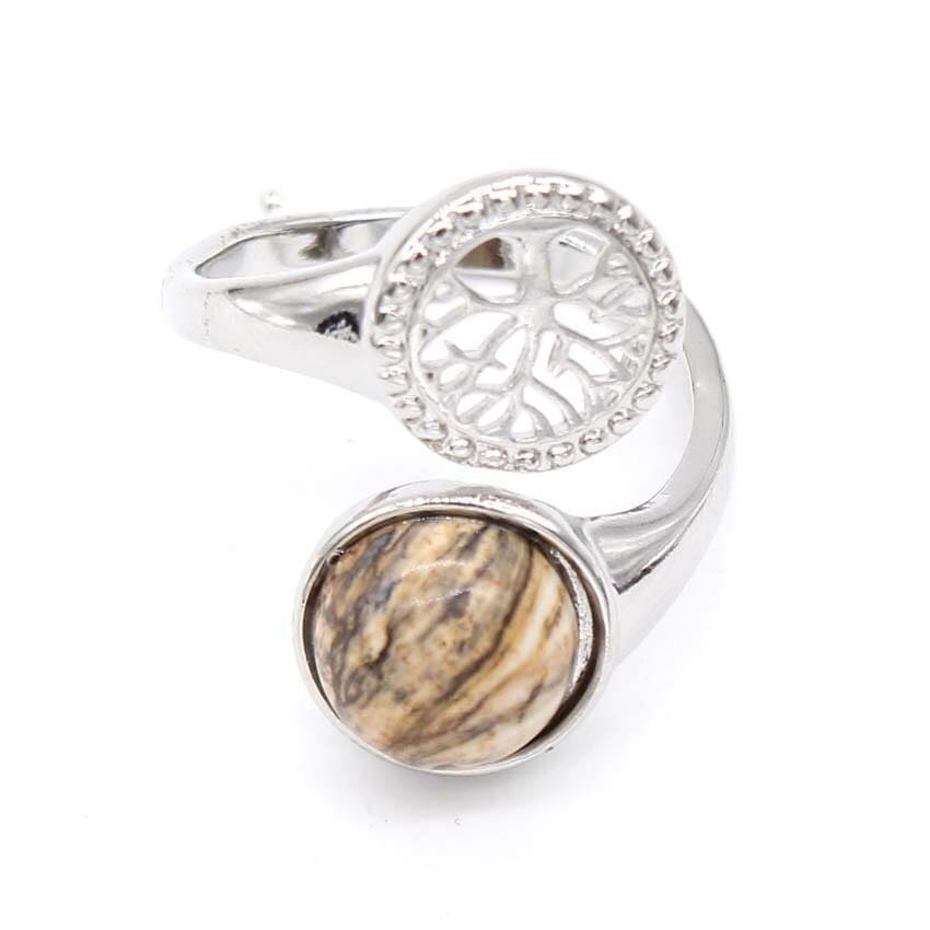 Bague Pierre Jasper Jaune