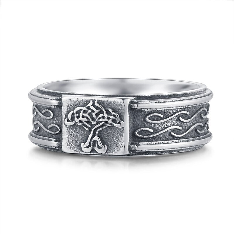 Bague Viking avec Arbre de Vie