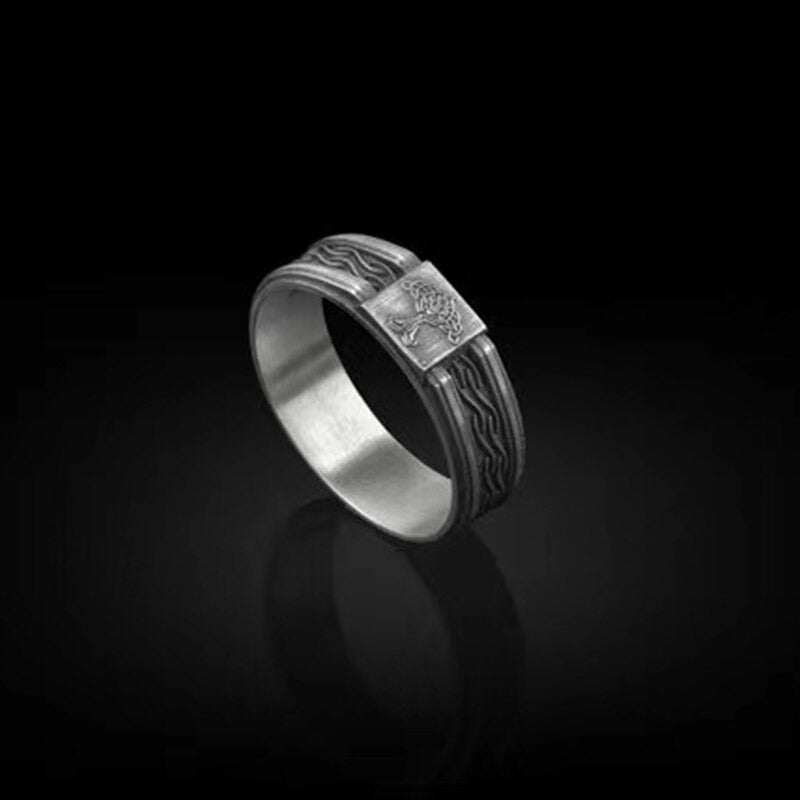 Bague Viking homme avec Arbre de Vie