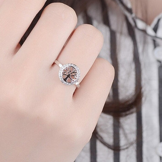 Bague Arbre de Vie Femme en argent sterling 925