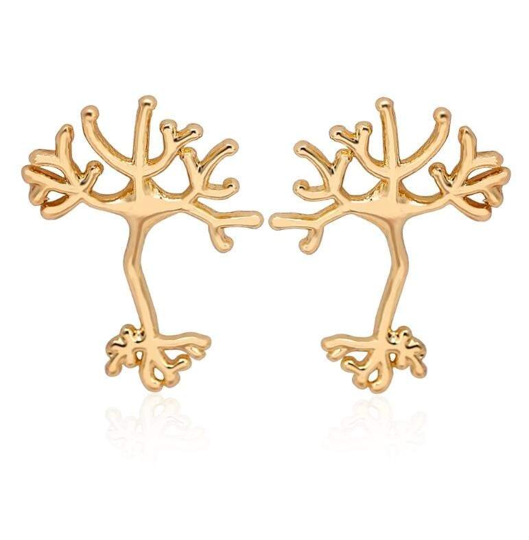 Boucles d’Oreilles Arbre Or
