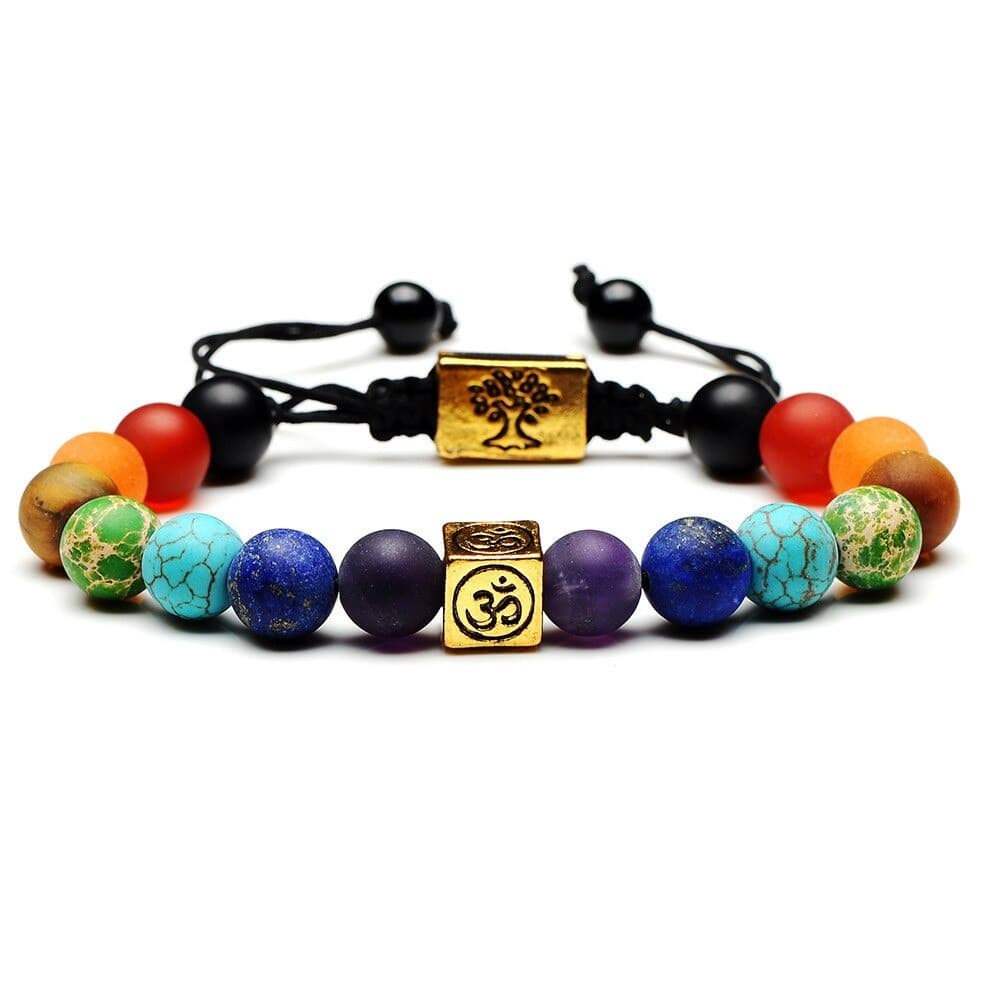 Bracelet Chakras "Om" Arbre de Vie