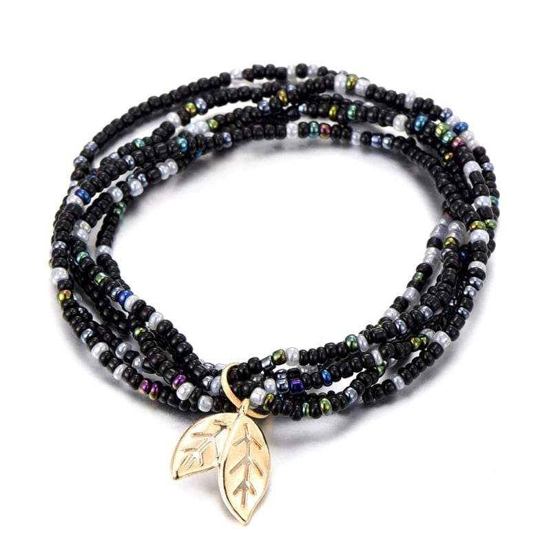 Bracelet style boho Noir