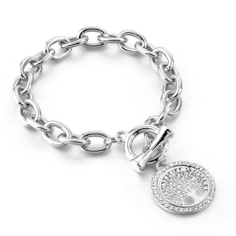 Bracelet Arbre de Vie Chaîne Argenté