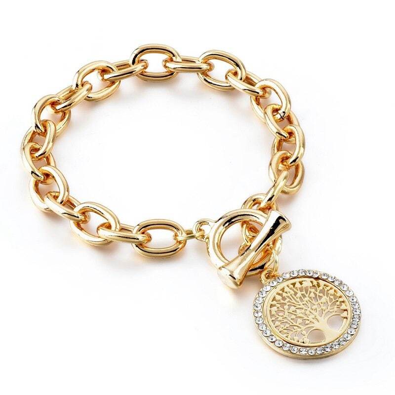 Bracelet Arbre de Vie Doré