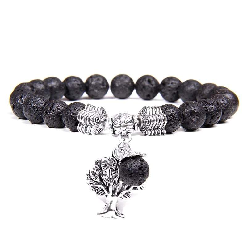 Bracelet Arbre de Vie Pierre de Lave