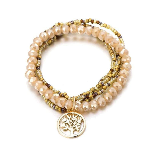 Bracelet Bohème Jaune arbre de vie