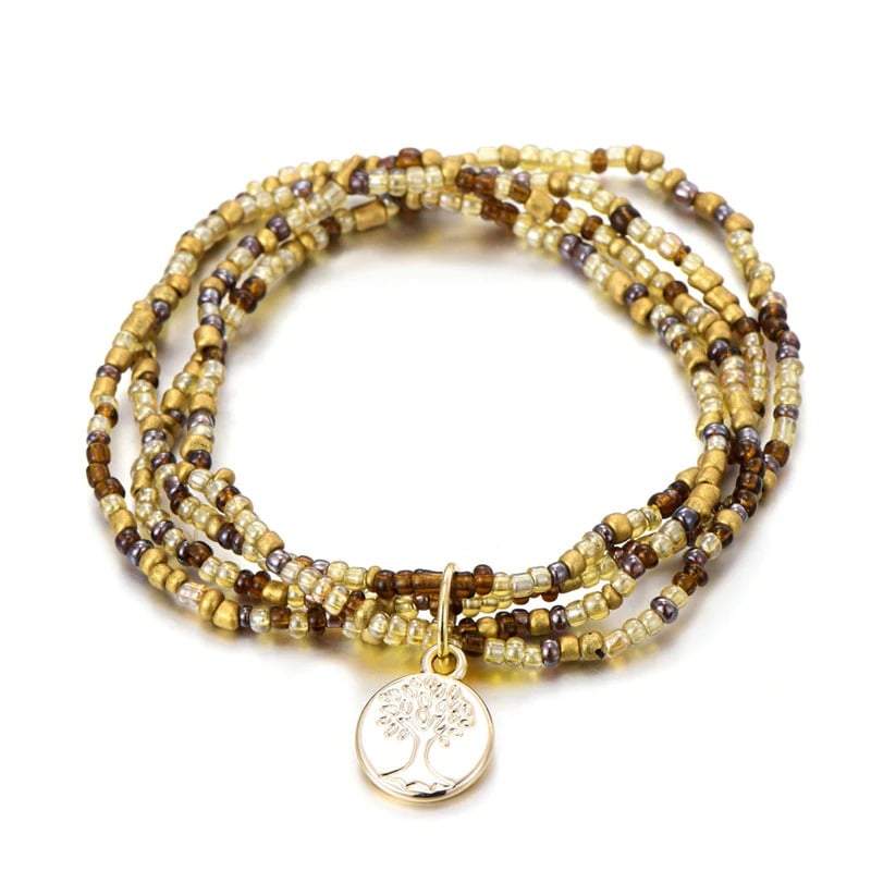 Bracelet Bohème Jaune arbre