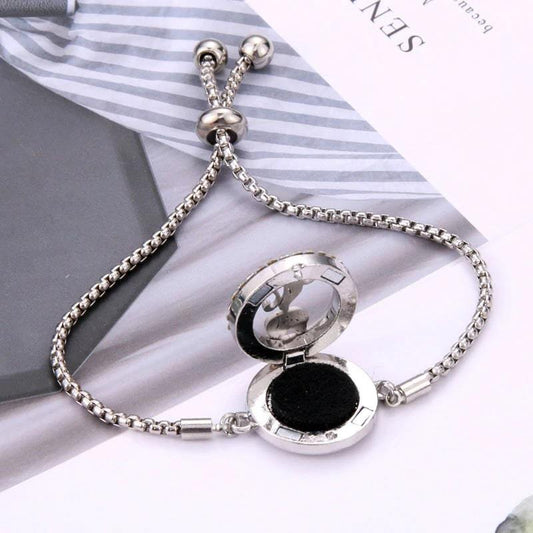 Bracelet Arbre de Vie Acier Diffuseur d'Huile Essentielle