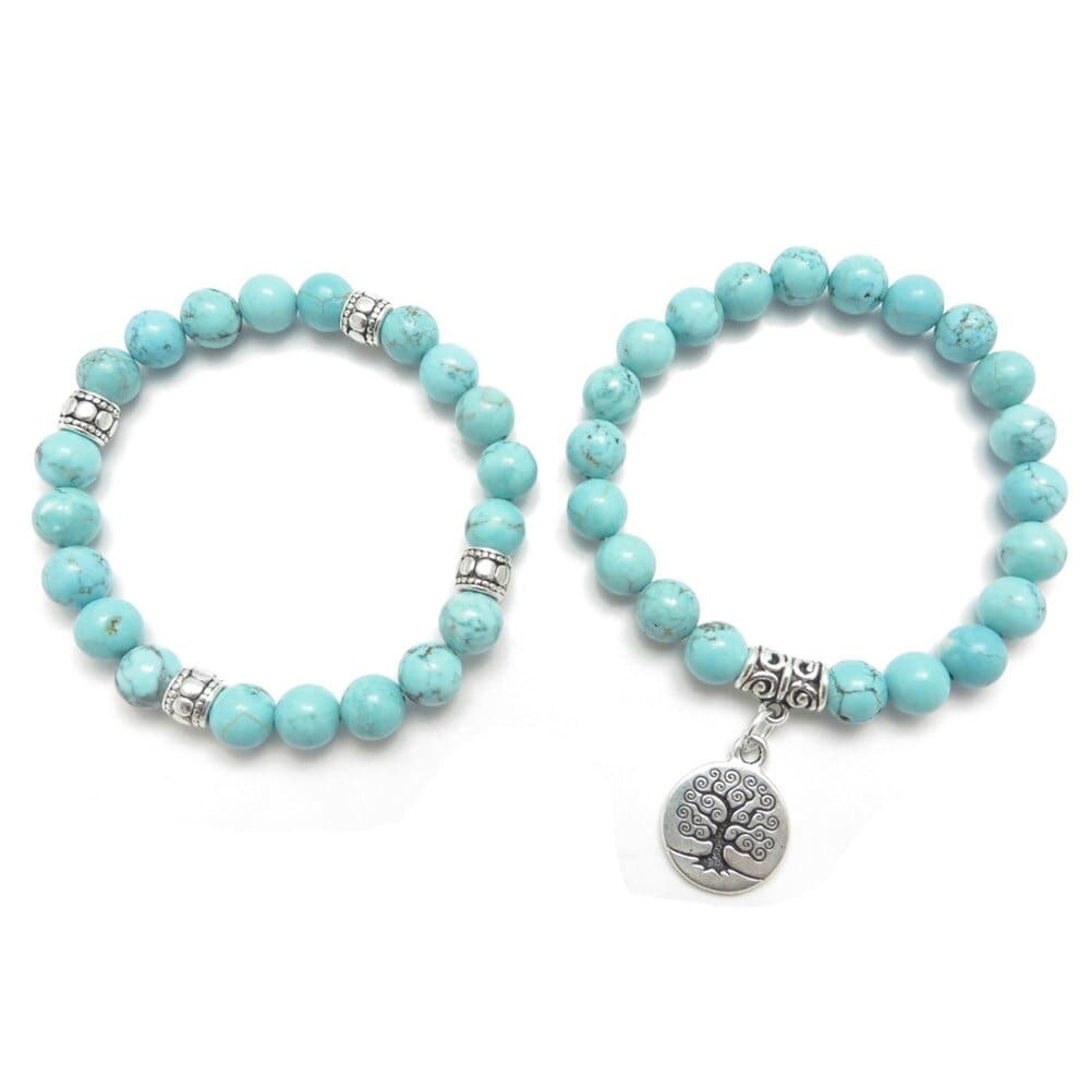 Bracelet Arbre de Vie pierre Turquoise