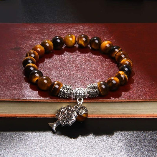 Bracelet Œil-de-Tigre Arbre de Vie