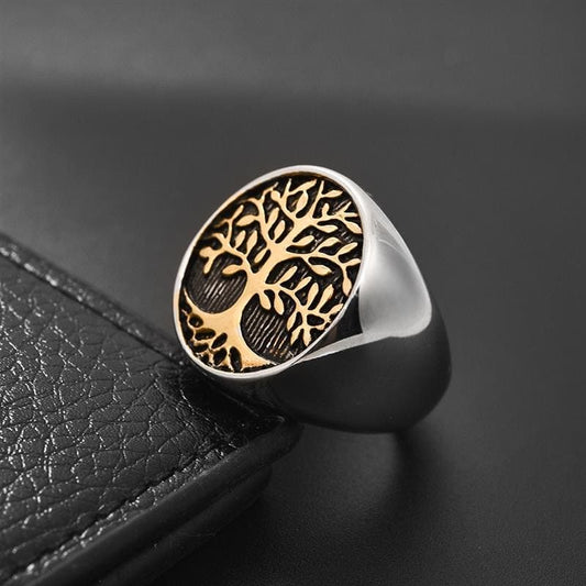 bague Chevalière Arbre de Vie Homme