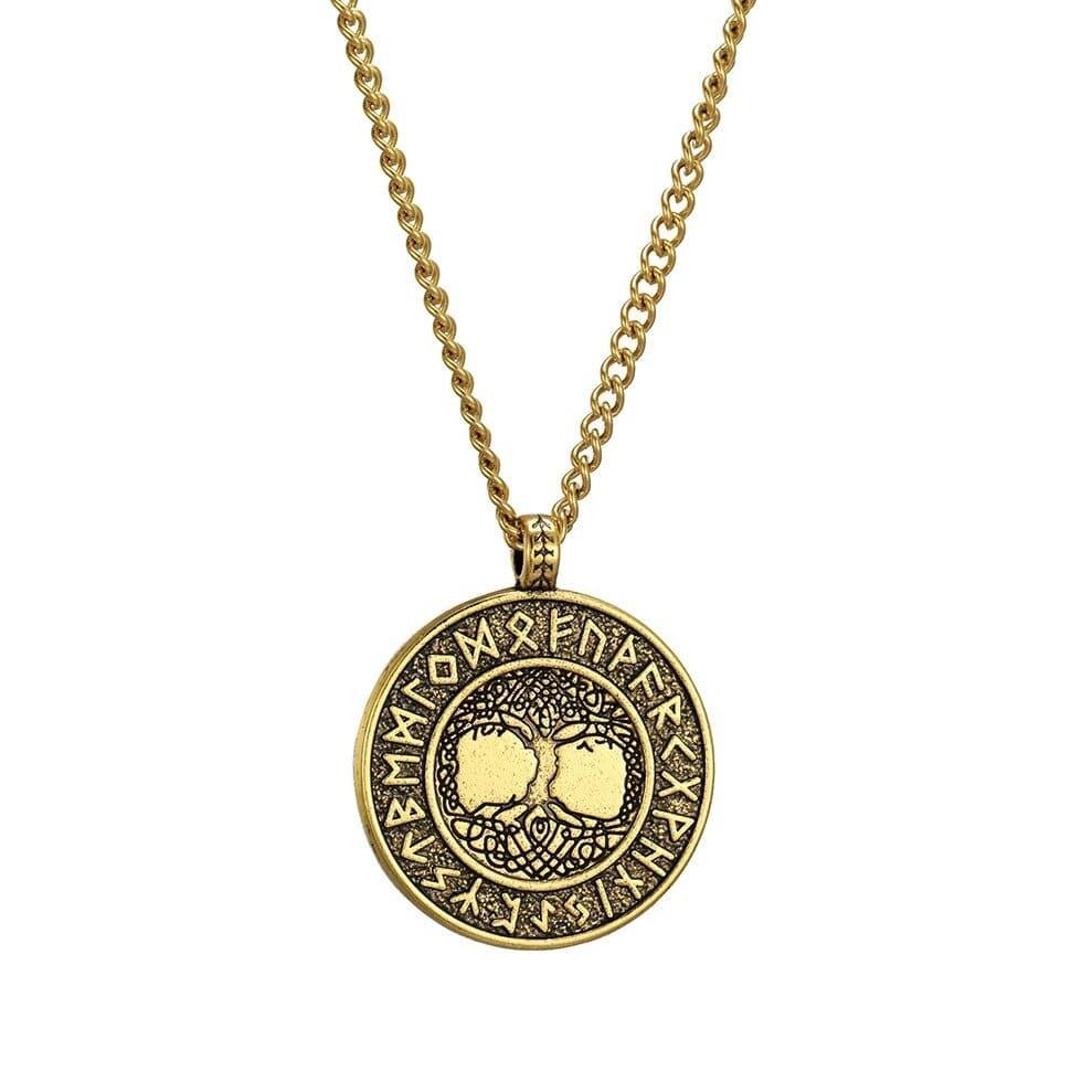 Collier Arbre de Vie Antique Doré